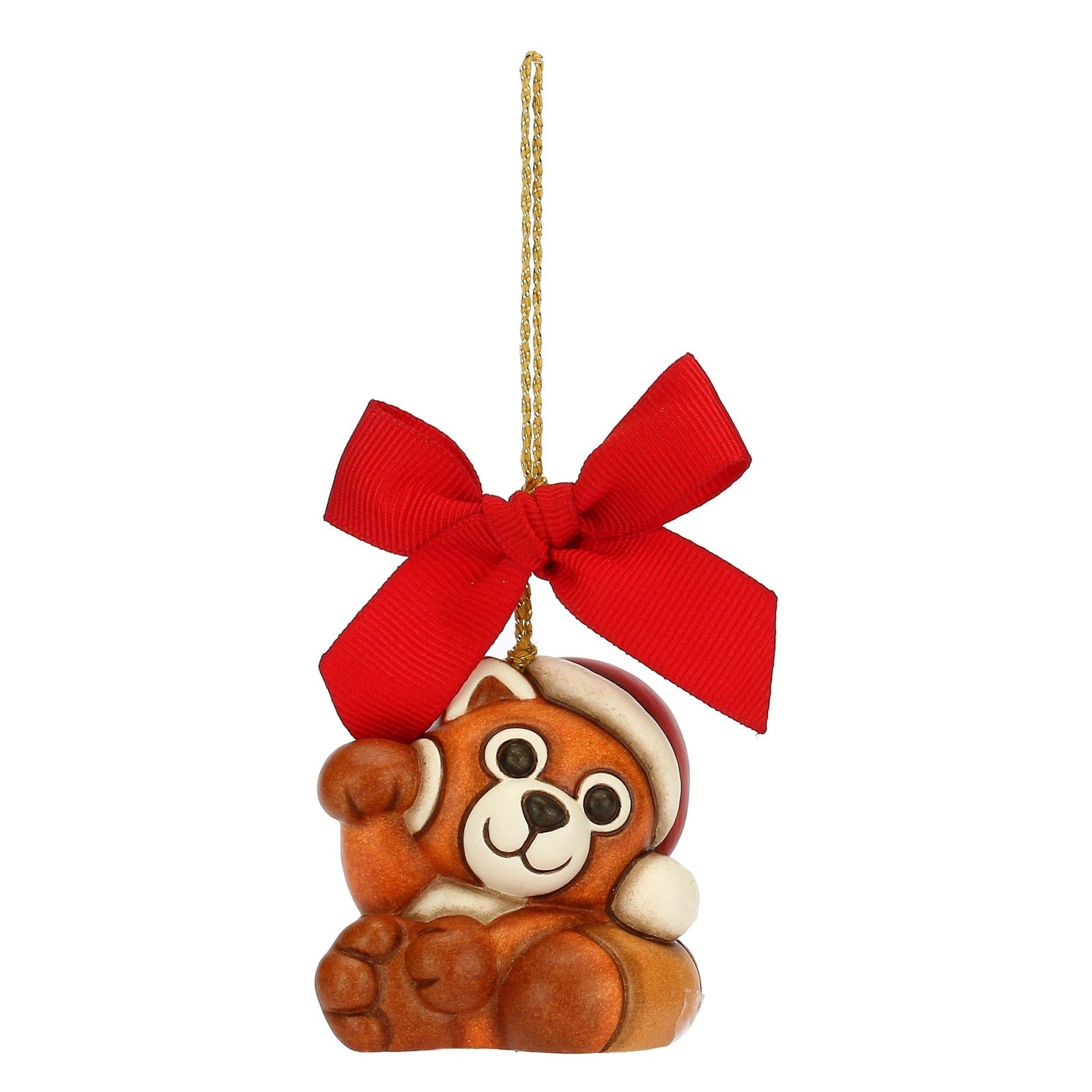 S3249A82 - THUN 'Weihnachtsschmuck Panda rot, klein' 2022
