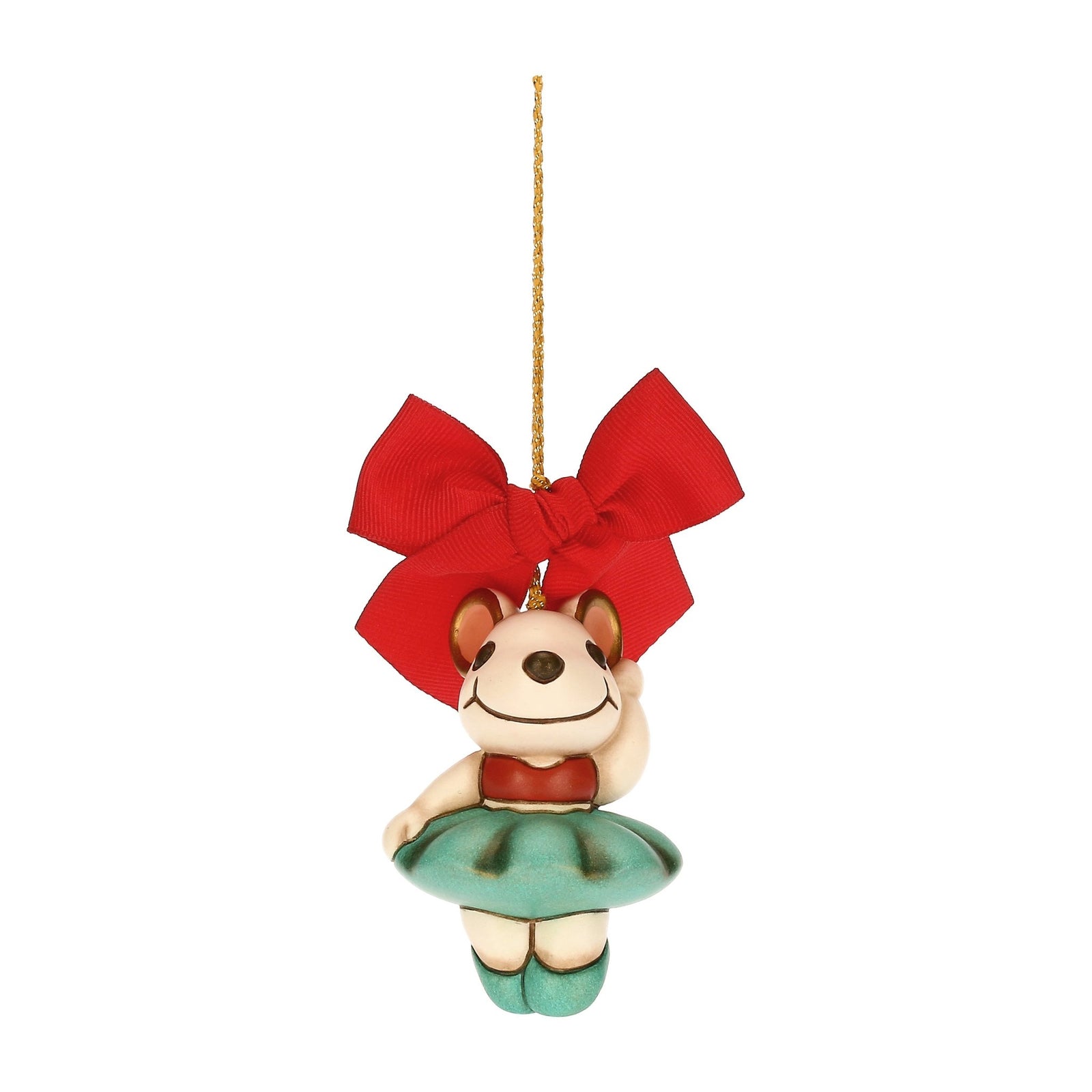 S3332A82 - THUN 'Weihnachtsschmuck Topina Ballerina azurblau Bosco Magico' 2023