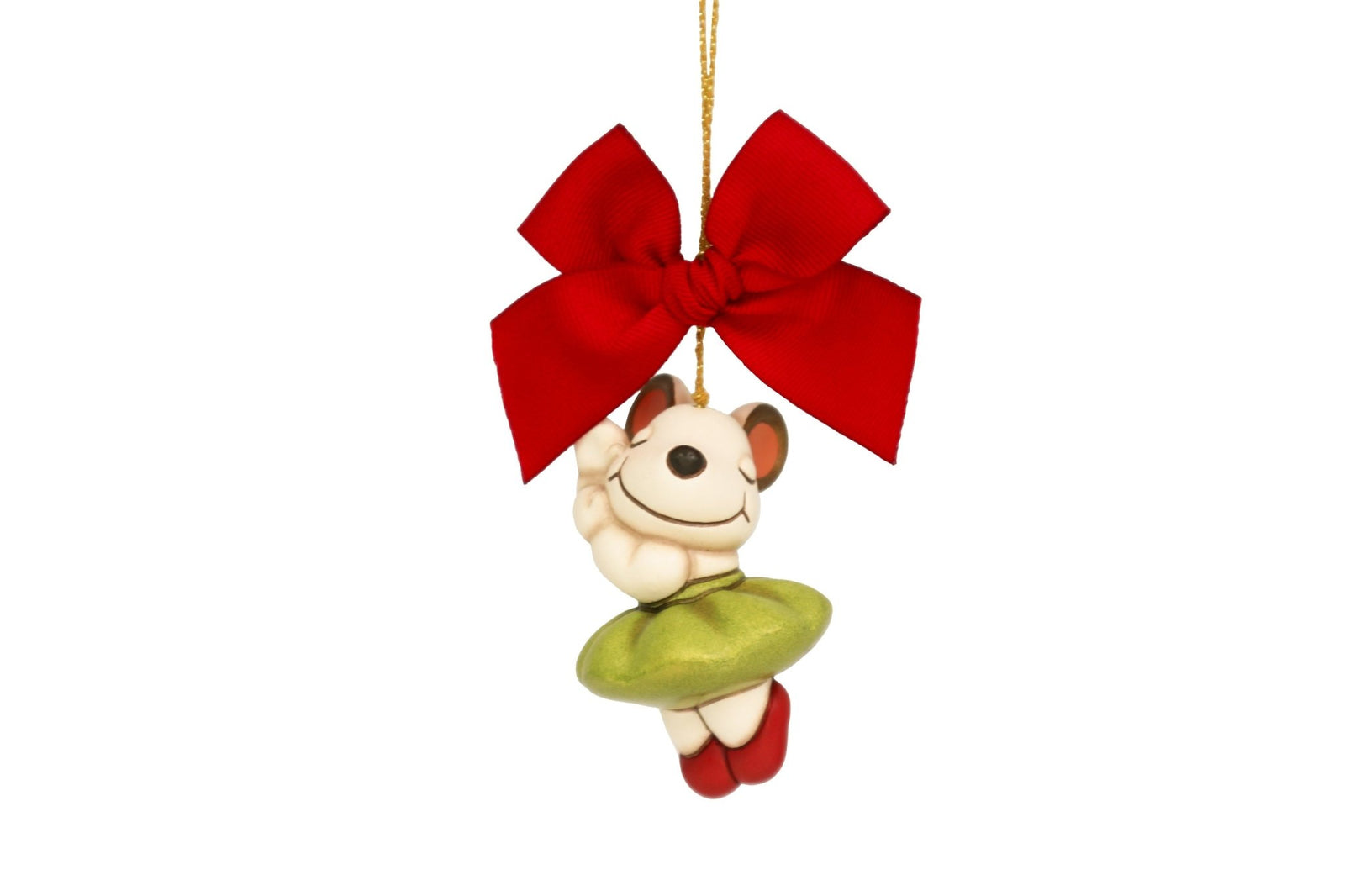 S3334A82 - THUN 'Weihnachtsschmuck Topina Ballerina grün Bosco Magico' 2023