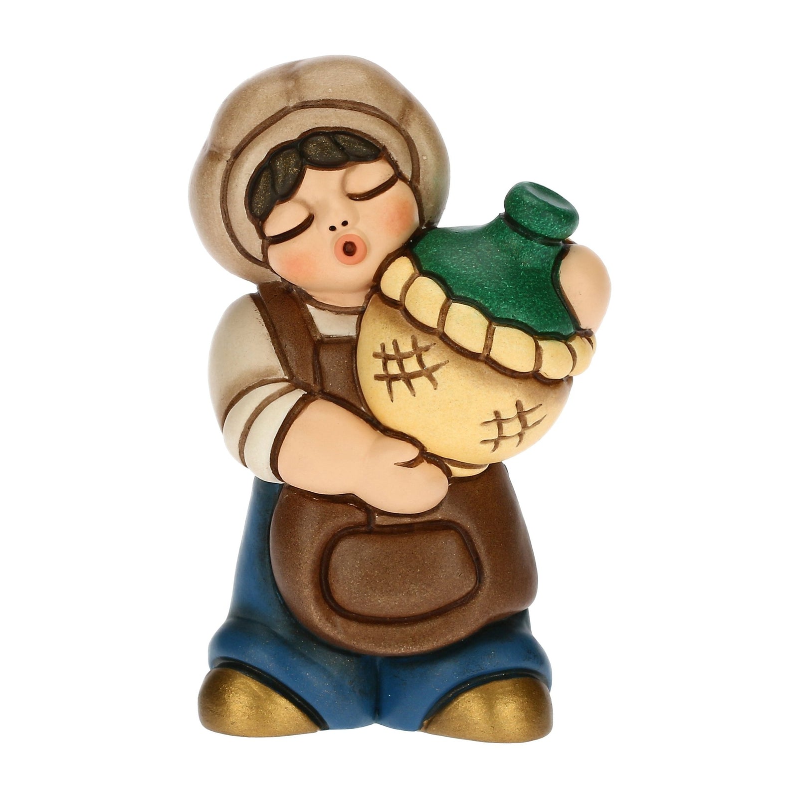 S3327A98 - THUN 'Wirt mit Korbflasche aus Keramik Klassische Krippe' 2023