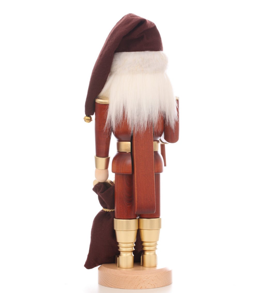 ウルブリヒトくるみ割り人形「サンタクロースナチュラル/ゴールド-40cm