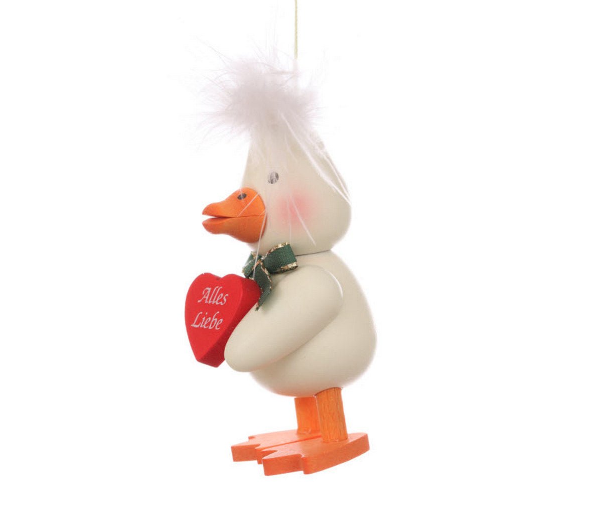 ULB - 110705 - Ulbricht Osterschmuck 'Federentlein ""Alles Liebe"" - 10cm' 2021