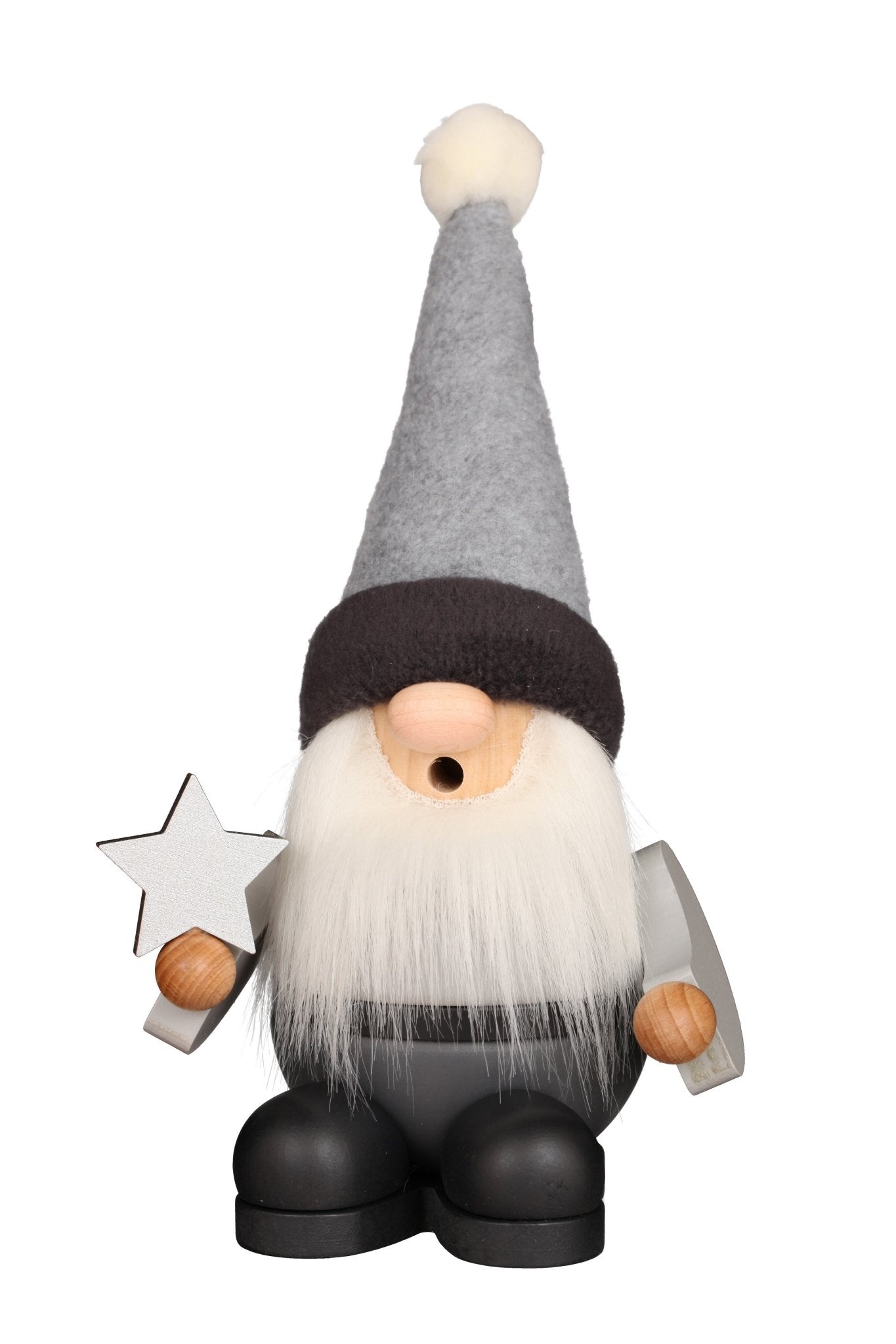 ULB - 010401 - Ulbricht Räuchermann 'Kugelzwerg grau - 25cm' 2023