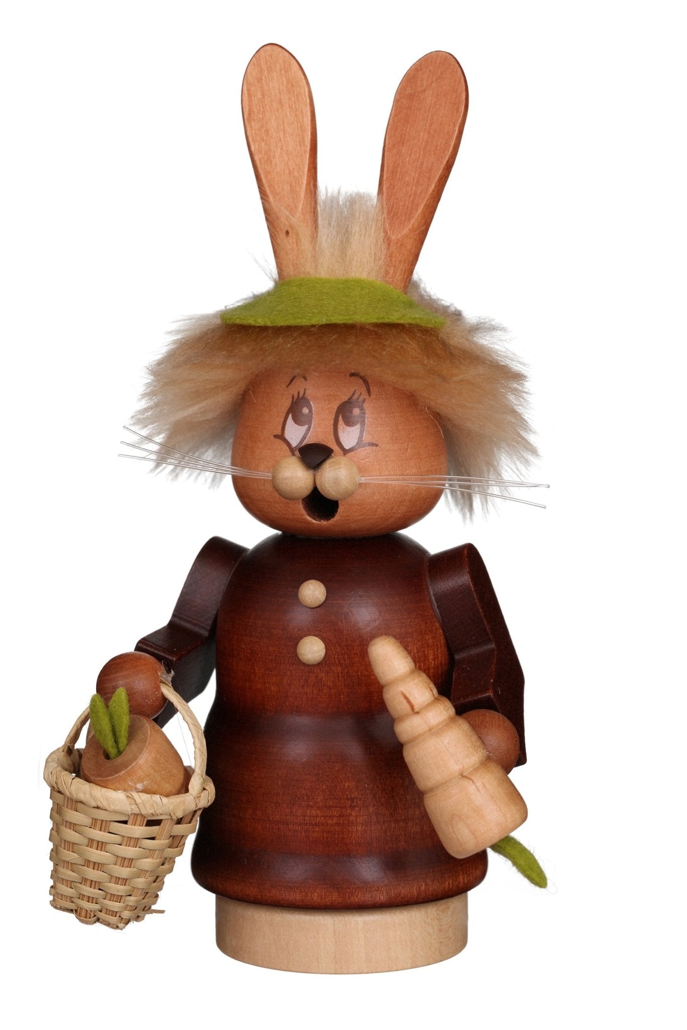 ULB - 35622 - Ulbricht Räuchermann - Miniwichtel Häsin mit Karotte - 16.5cm