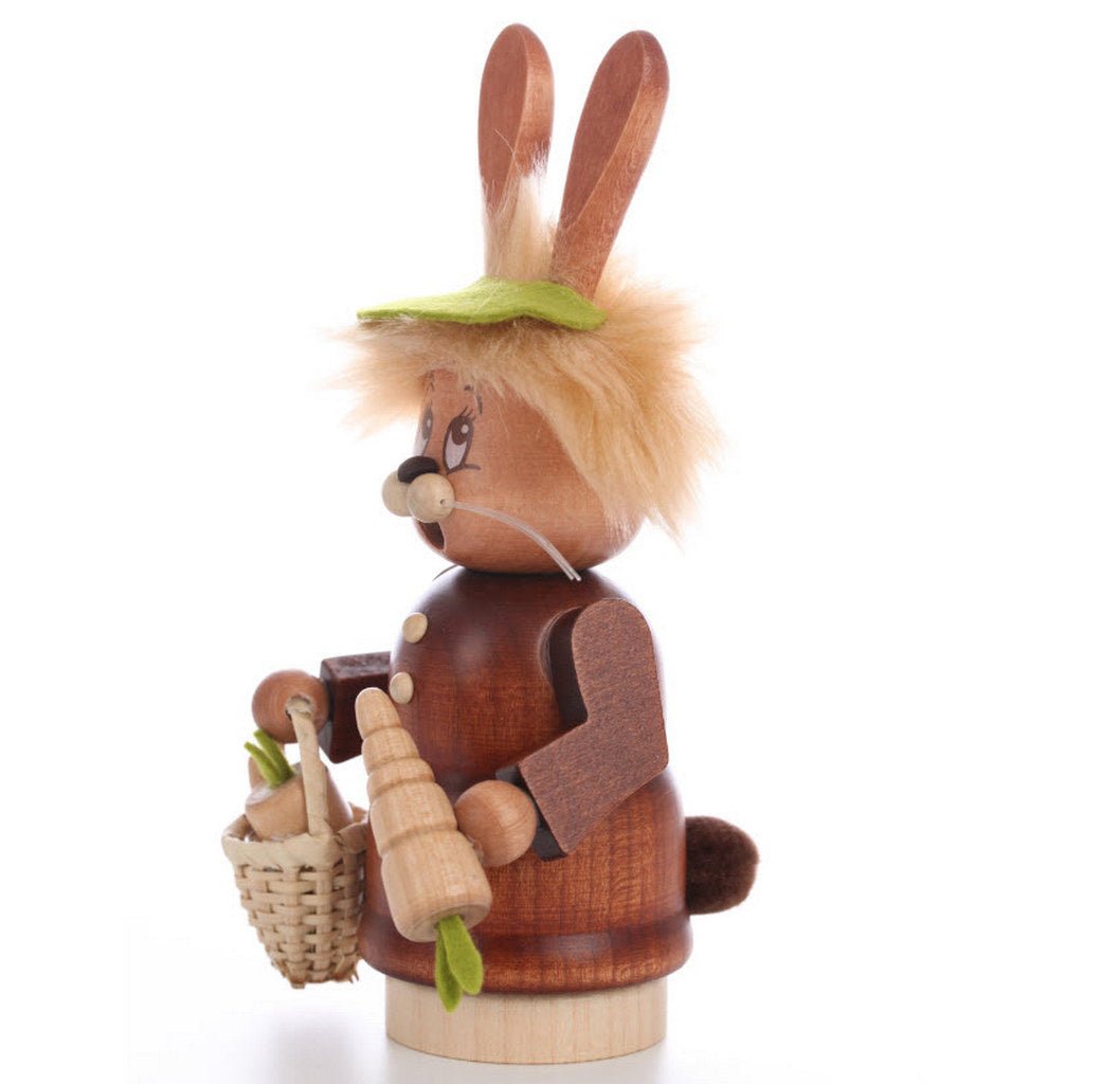 ULB - 35622 - Ulbricht Räuchermann - Miniwichtel Häsin mit Karotte - 16.5cm