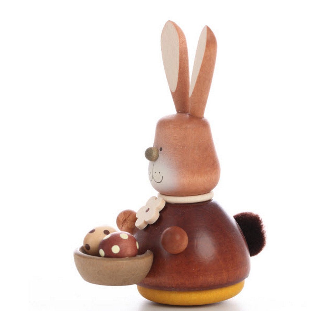 ULB - 150109 - Ulbricht Wackelmännchen - Wackelhase mit Eierkorb natur - 9.8cm