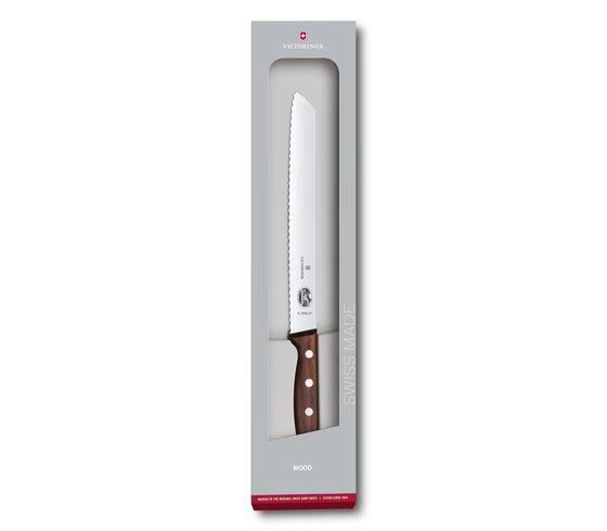 VX5.1630.21G - Victorinox - 'Brotmesser, Ahorn modifiziert, Wellenschliff, 21cm, Geschenkverpackung'