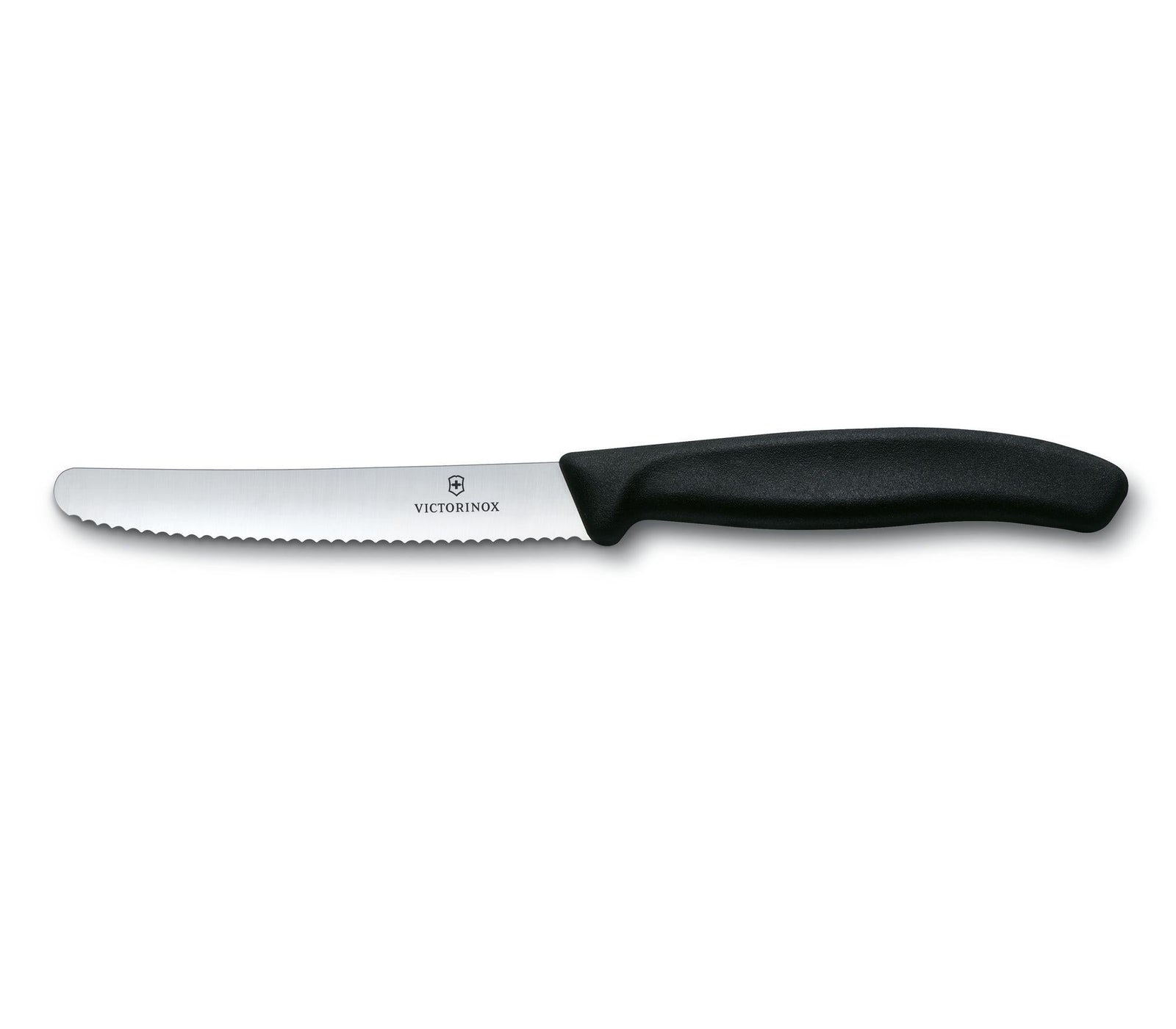 VX6.7833 - Victorinox - Tomaten - u. Tafelmesser, schwarz, Wellenschliff rund
