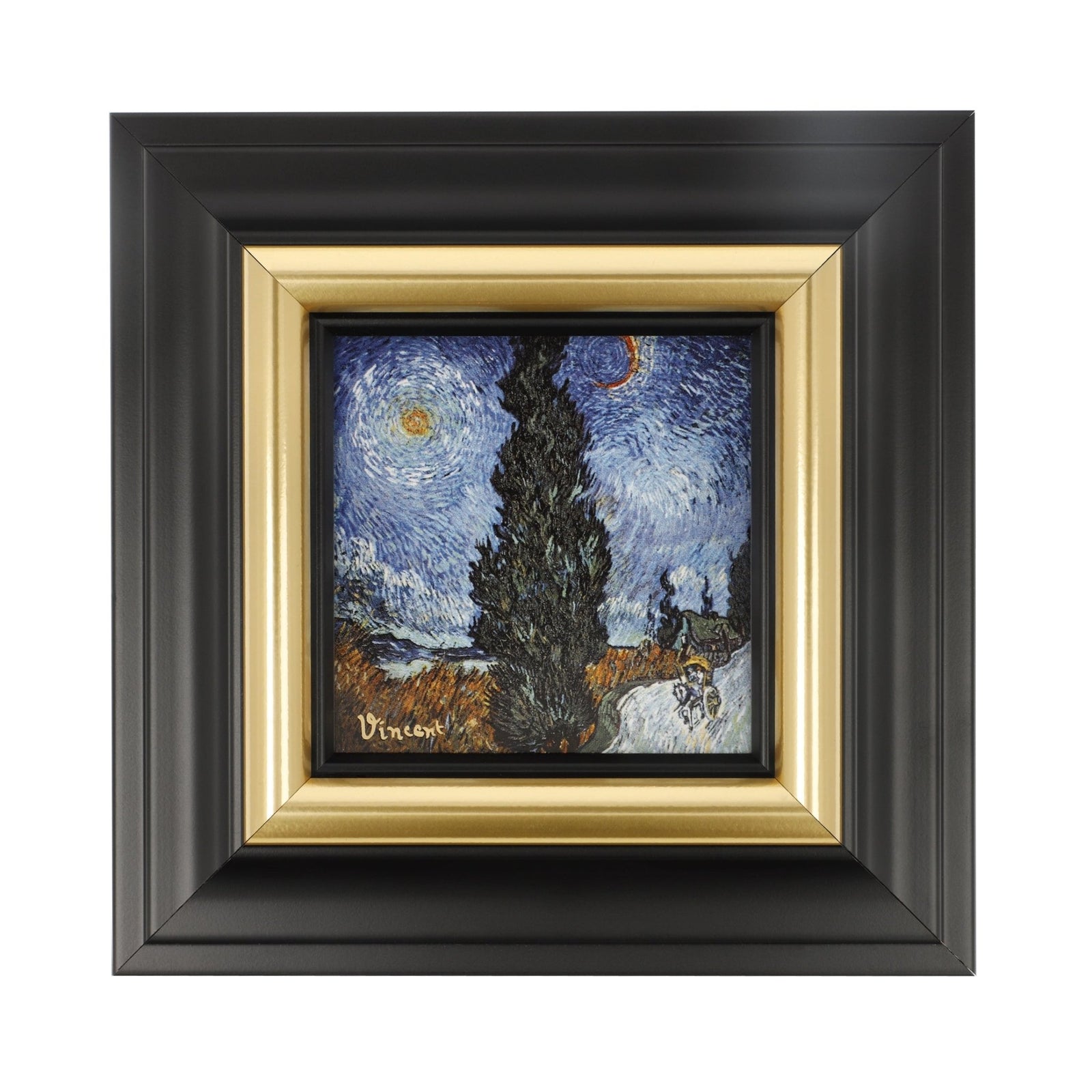 67075081 - Vincent van Gogh - Landstrasse bei Nacht, Goebel, Wandbild, 2024