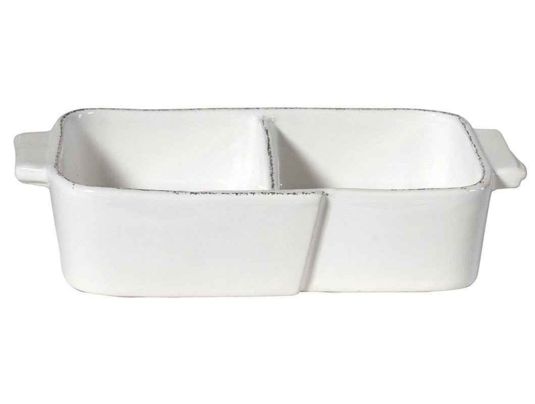 F346AC_Lastra_bianco - Virginia Casa - Lastra '2 teiliger Antipastiera - 26x13cm - bianco'