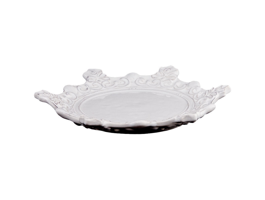 H289PT_Regale_bianco - Virginia Casa Regale 'Dessert Teller ROYAL CROWN - Ø 24cm - bianco'