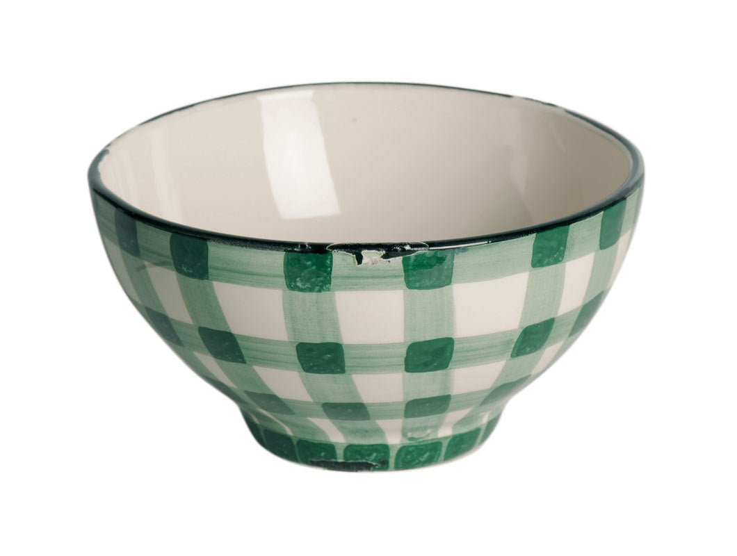 0185BL_Tovaglia_quadrettiVerde - Virginia Casa - Tovaglia 'Müslischüssel - ø16cm - verde'