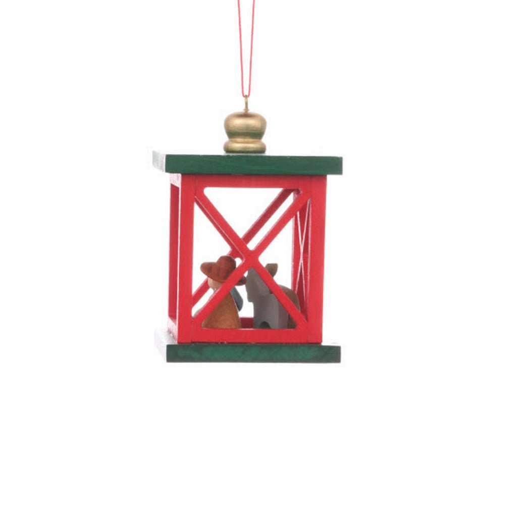 ULB - 100933 - Weihnachtslaterne mit Krippe, Baumbehang, Ulbricht - 6.8cm' 2024