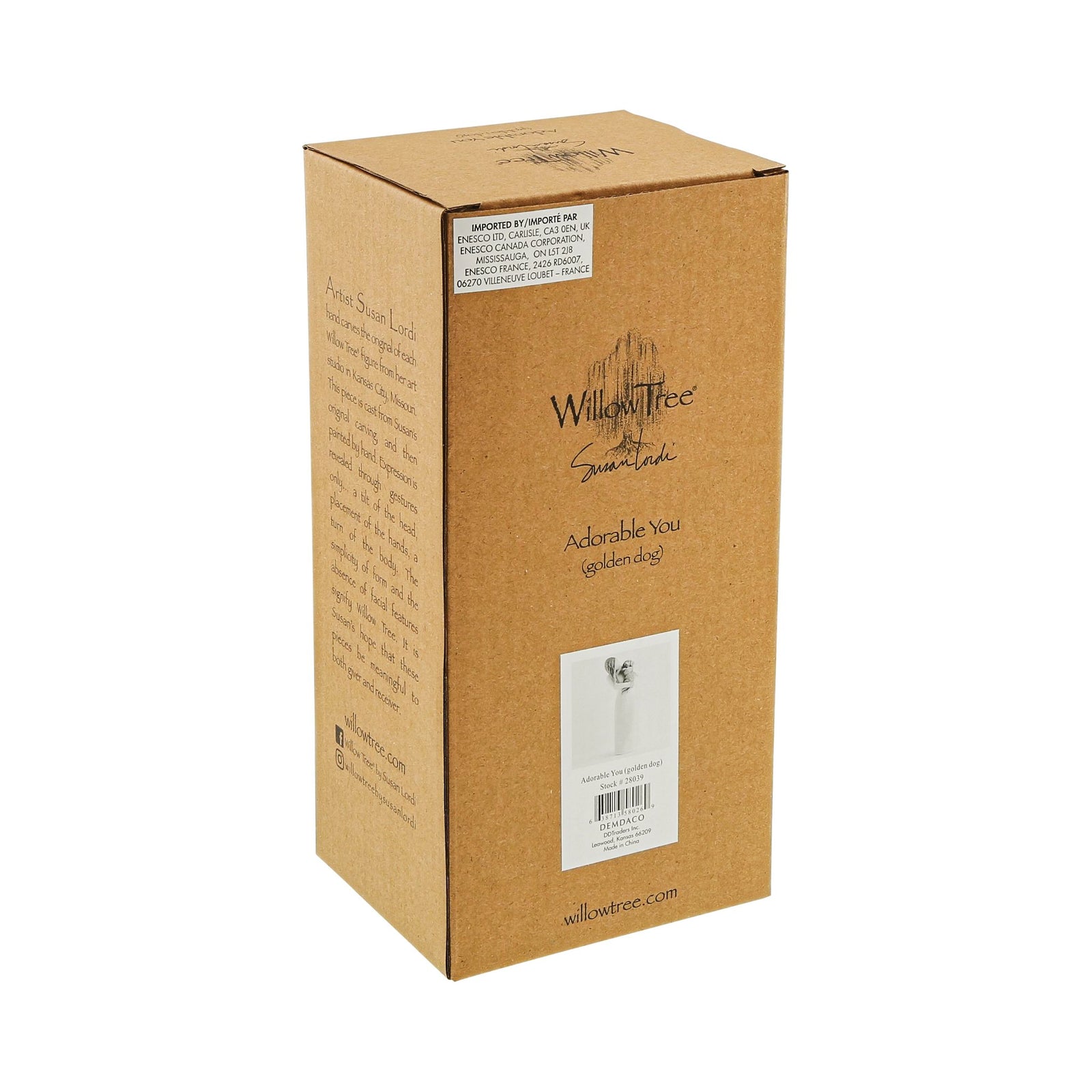 WT - 28039 - Willow Tree Figur 'Adorable You (golden dog) - Du bist bezaubernd 19,5 cm'