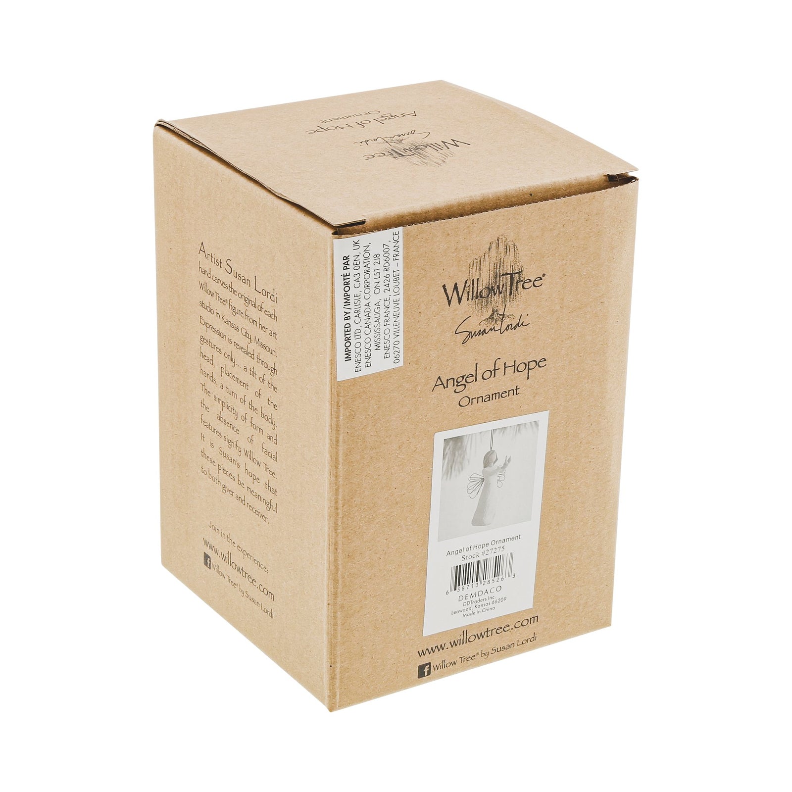 WT - 27275 - Willow Tree Figur 'Angel of Hope Ornament - Engel der Hoffnung 11cm'