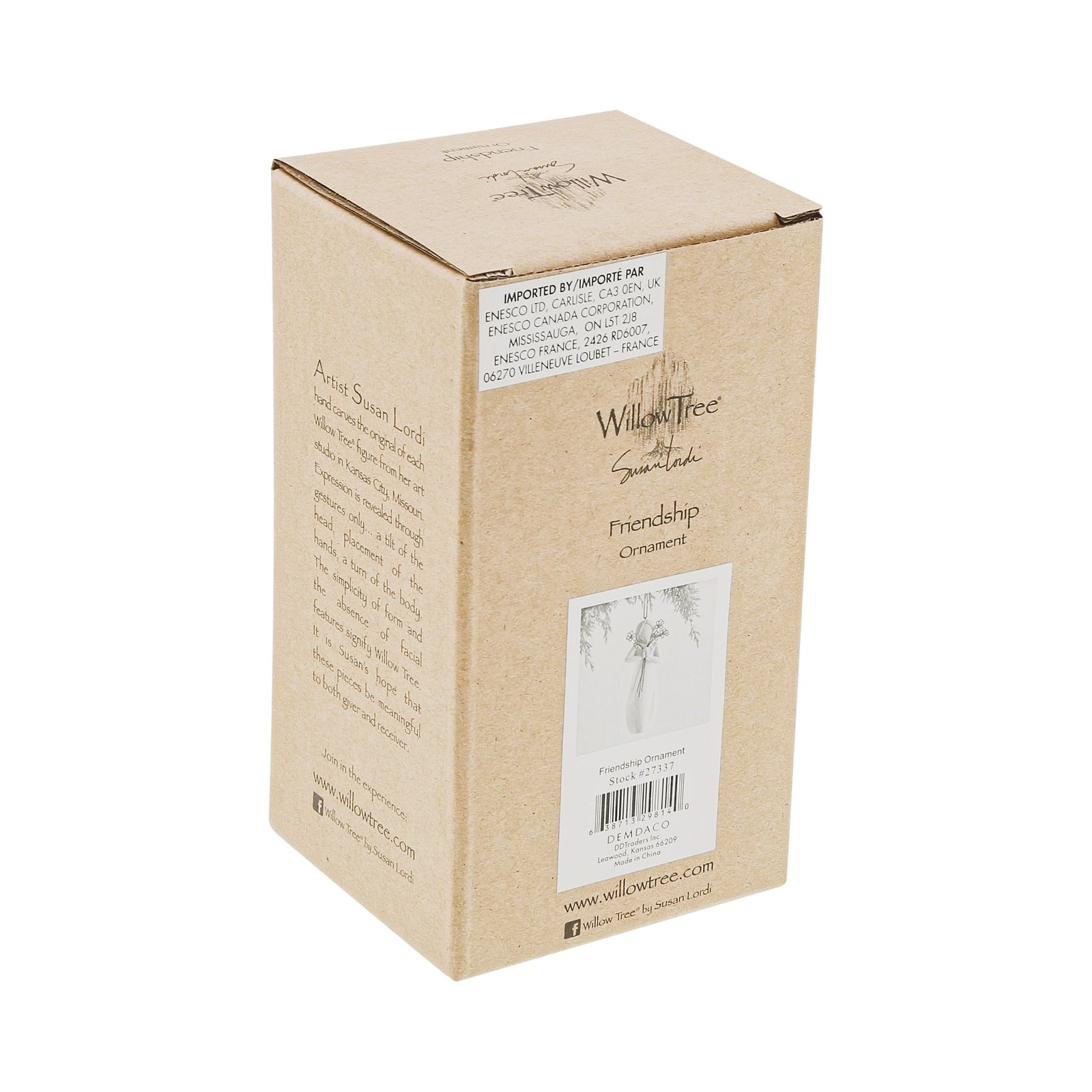 WT - 27337 - Willow Tree Figur 'Friendship - Freundschaft Ornament 10cm'