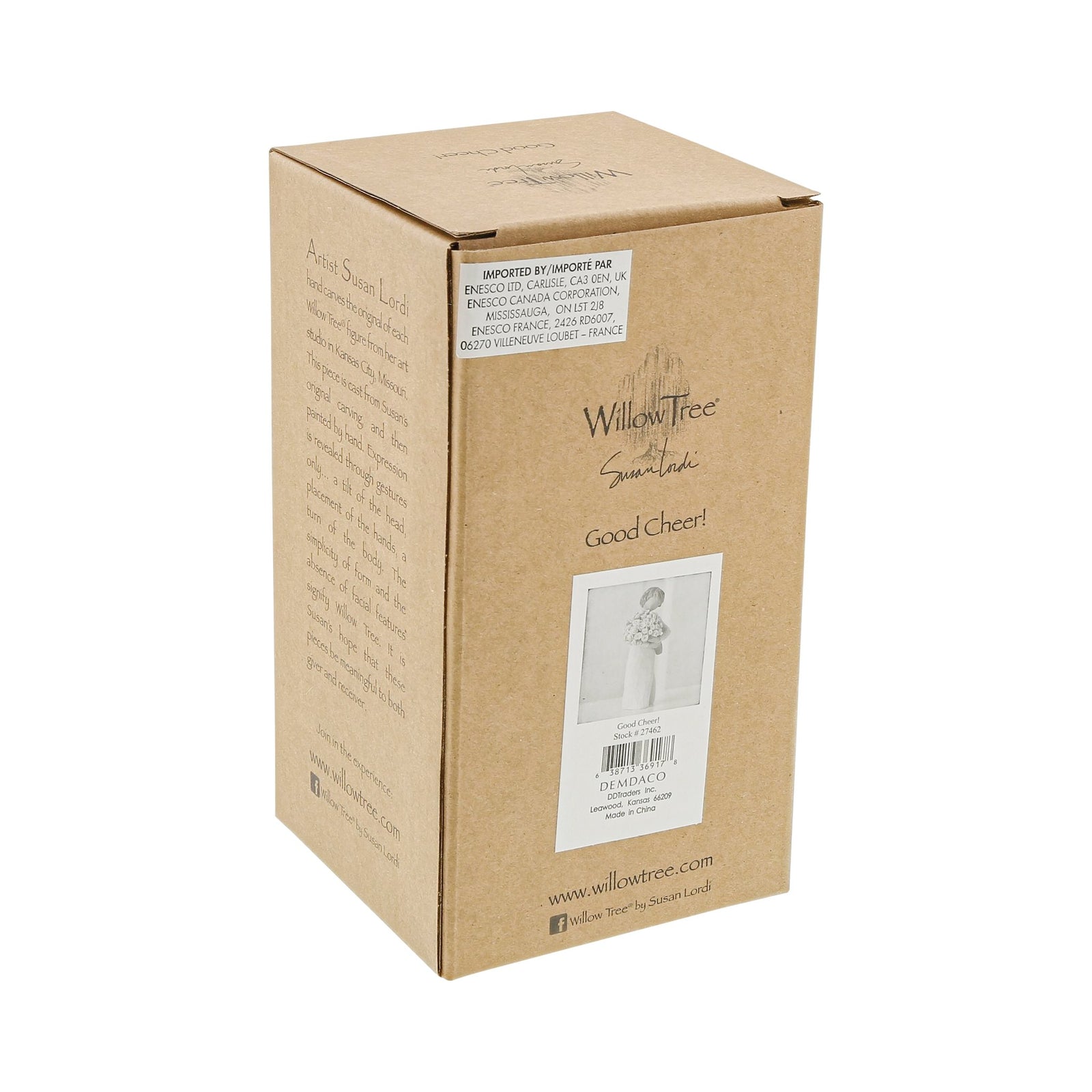 WT - 27462 - Willow Tree Figur 'Good Cheer! - Auf Wiedersehen! 14 cm'