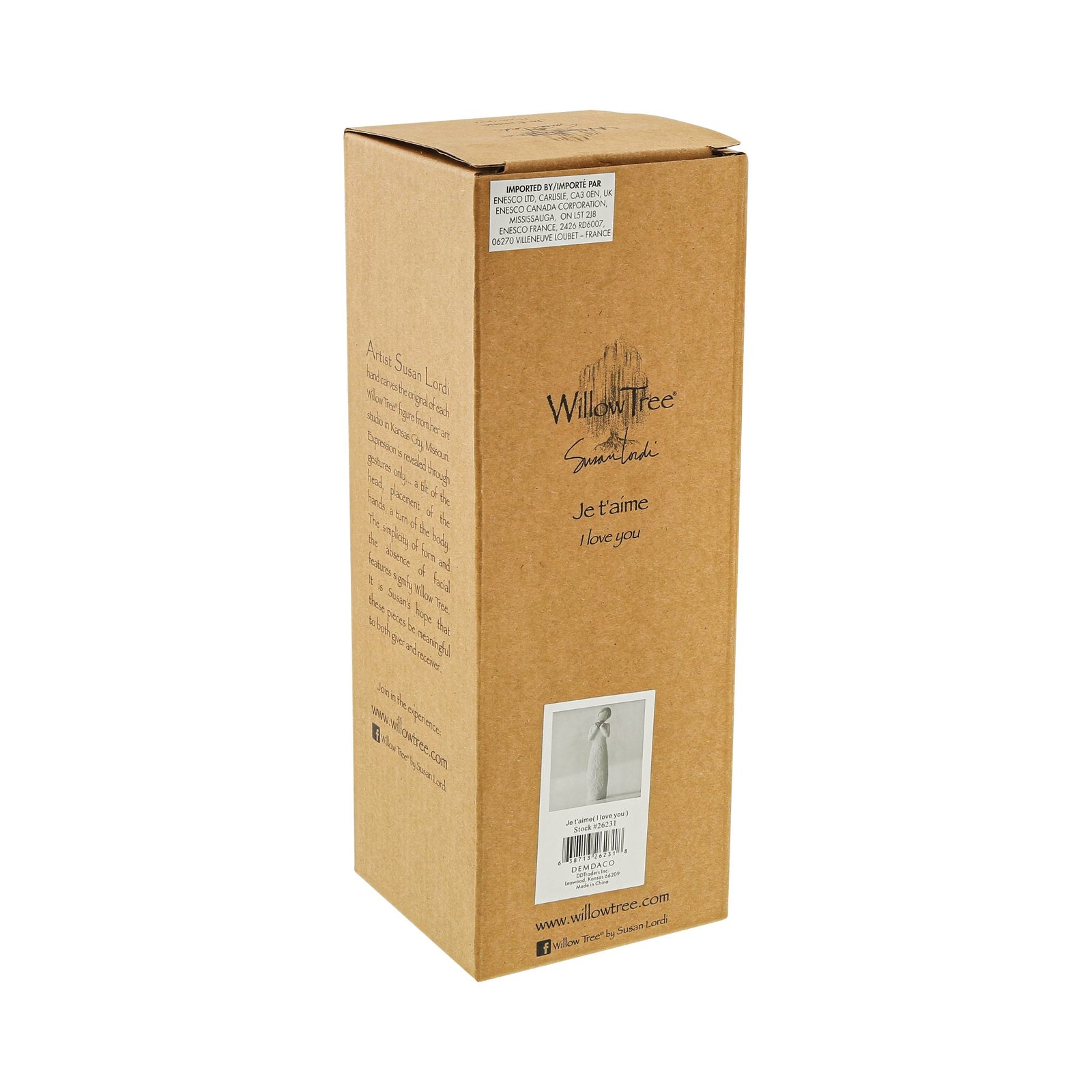 WT - 26231 - Willow Tree Figur 'Je t'aime (I Love You) - Ich liebe Dich 21cm'