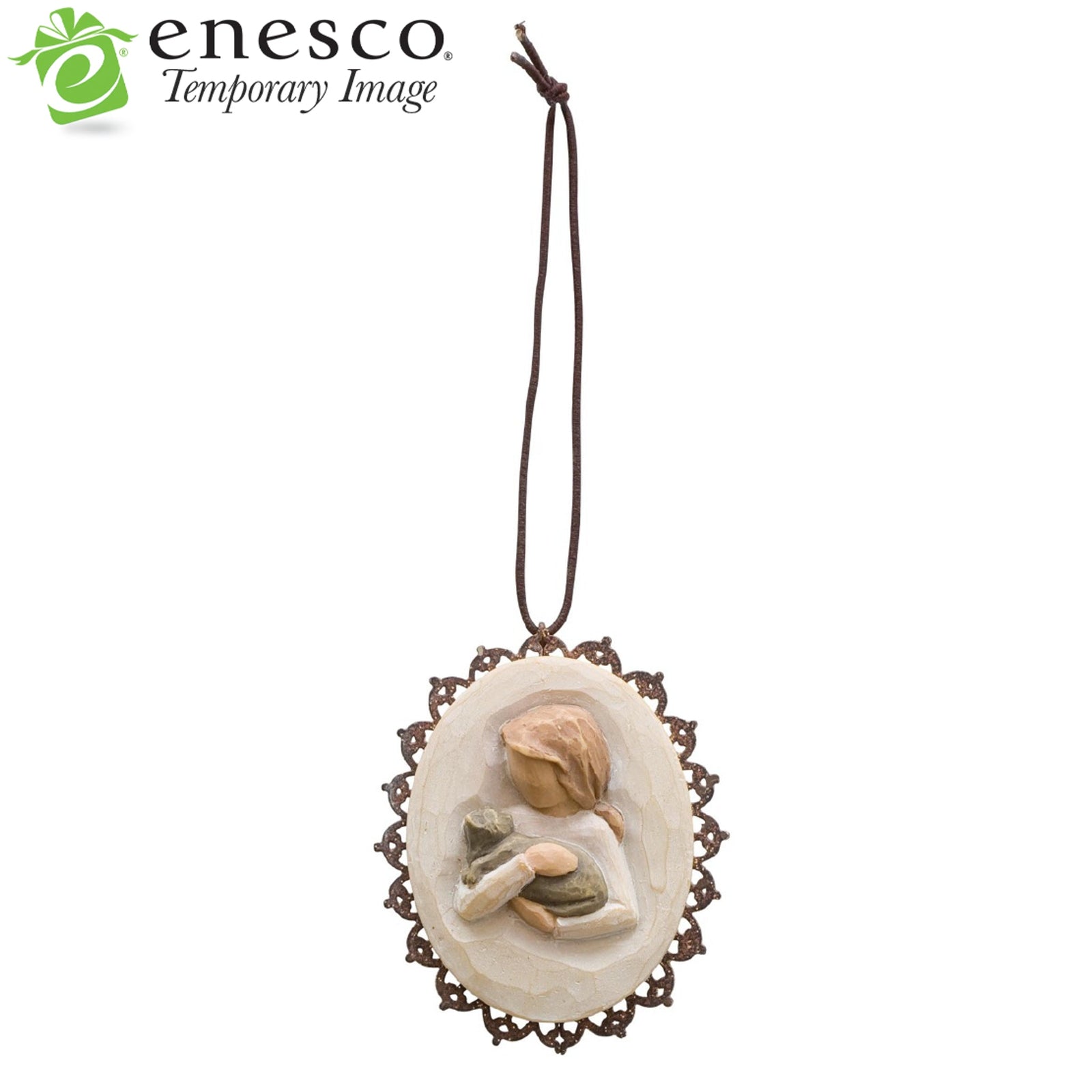 WT - 26239 - Willow Tree Figur 'Kindness girl Metal - edged Ornament - Kindness Mädchen 5,5cm h'