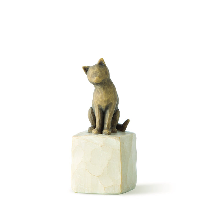 Willow Tree Figur 'Love my Cat (dark) - Ich liebe meine Katze 7,5cm'-WT-27684