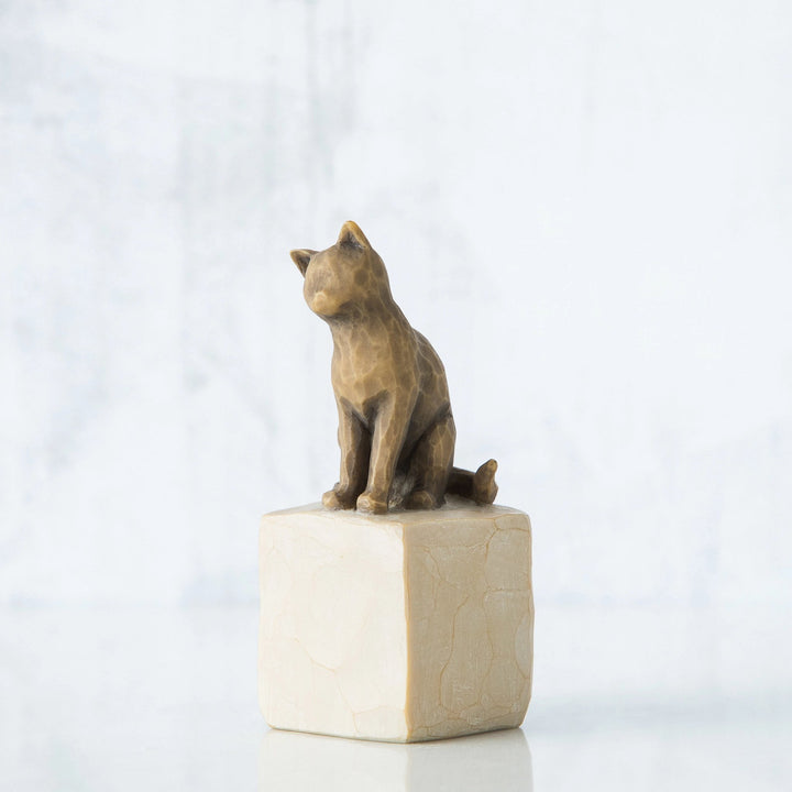 Willow Tree Figur 'Love my Cat (dark) - Ich liebe meine Katze 7,5cm'-WT-27684