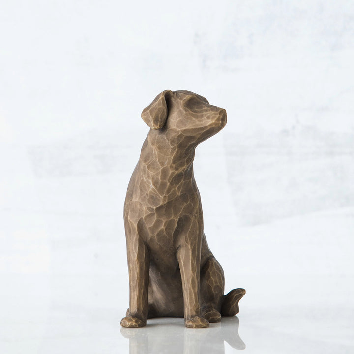 Willow Tree Figur 'Love my Dog (dark) - Ich liebe meinen Hund 8,5cm'-WT-27683