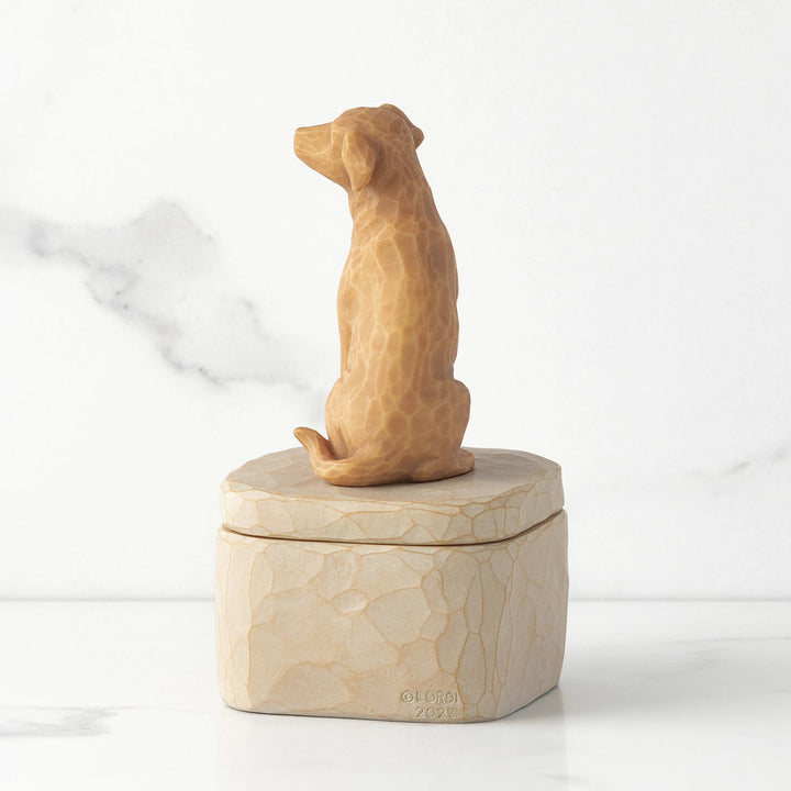 Willow Tree Figur 'Love my Dog (Golden) Box - Liebe meinen Hund h 12.7cm' 2023-WT-28176