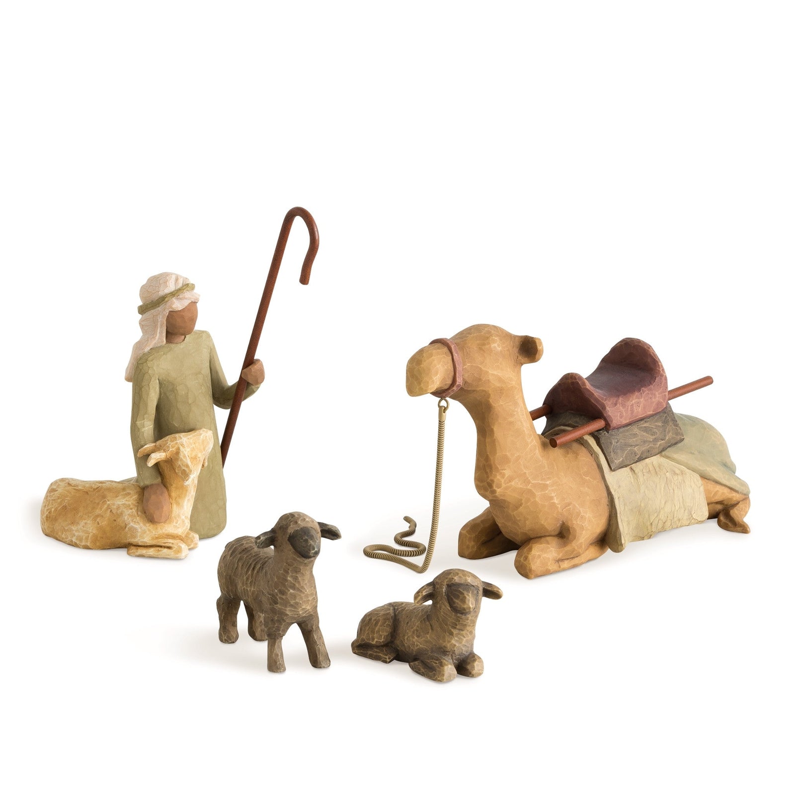 WT - 26105 - Willow Tree Figur 'Shepherd and Stable Animals - Hirte und Stalltiere 19cm'