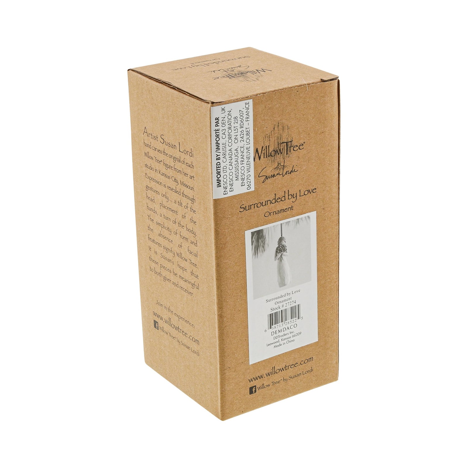 WT - 27274 - Willow Tree Figur 'Surrounded by Love - Umgeben von Liebe Ornament - 10,5 cm'