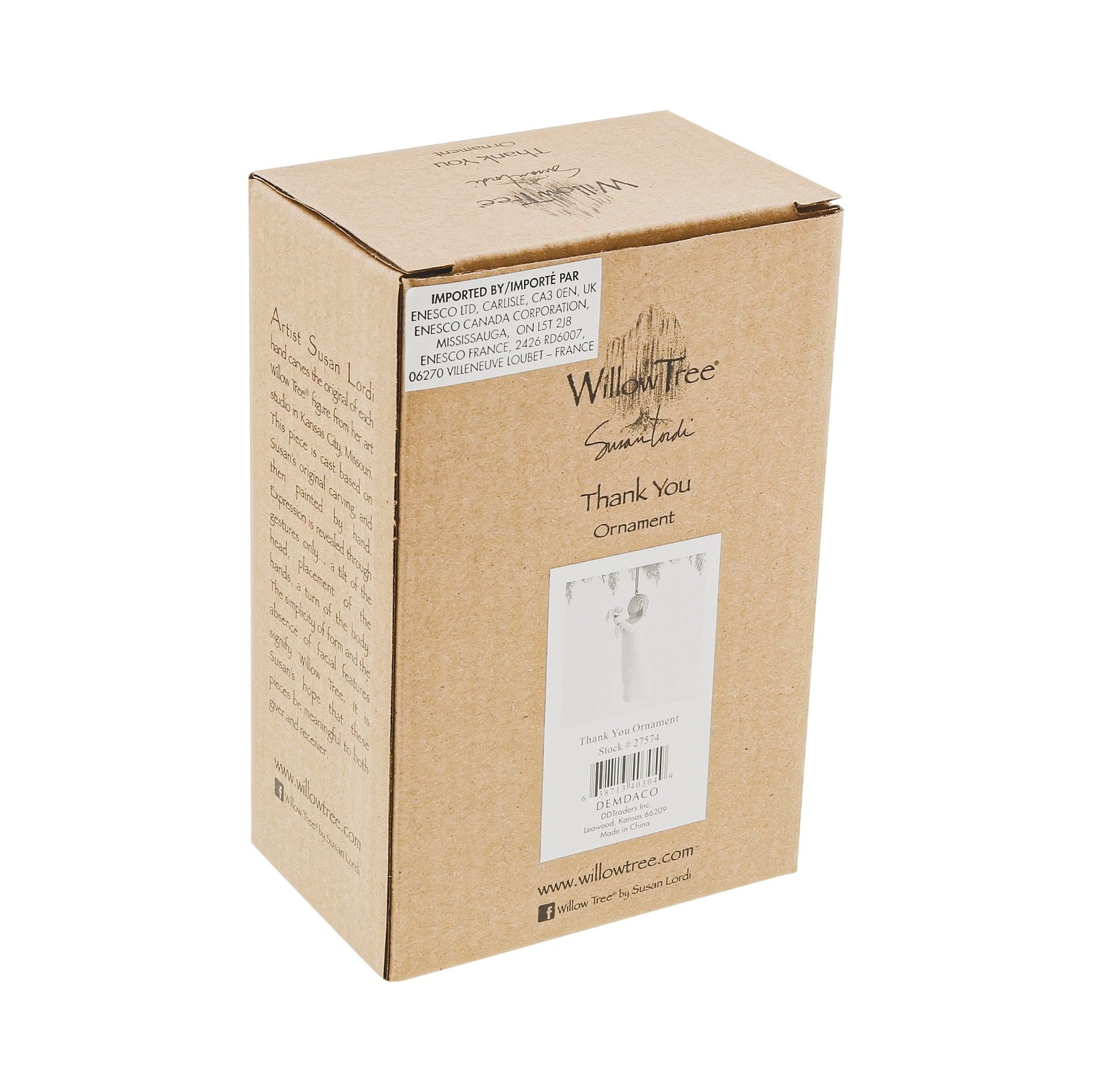 WT - 27574 - Willow Tree Figur 'Thank You - Dankeschön Ornament 13,5 cm'