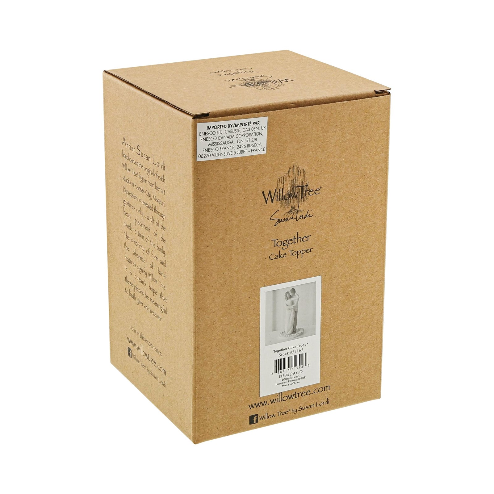 WT - 27162 - Willow Tree Figur 'Together Cake Topper - Zusammen Tortenaufleger 15cm'