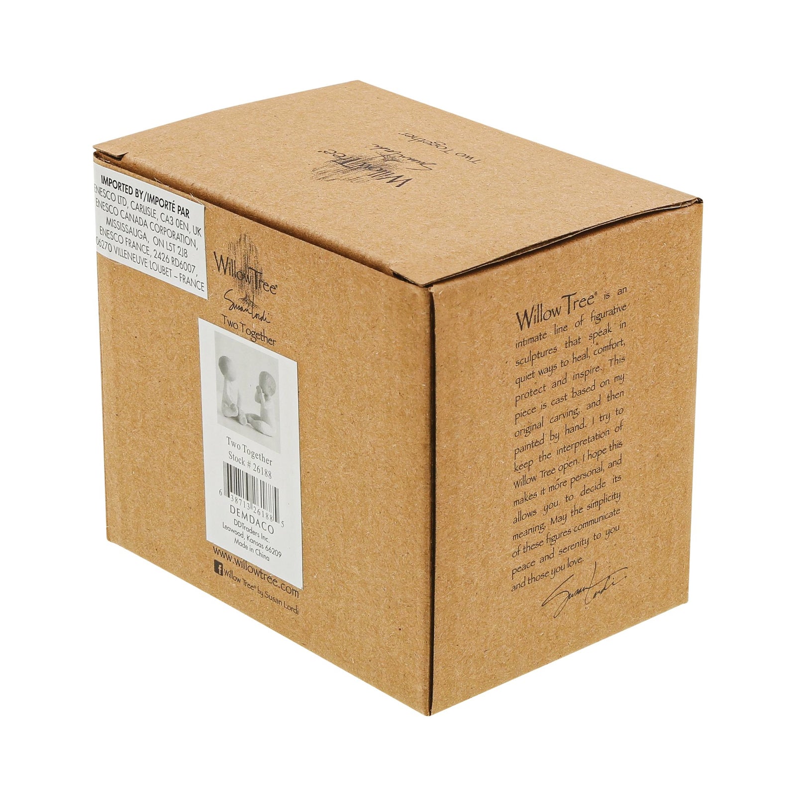 WT - 26188 - Willow Tree Figur 'Two Together - Zwei gemeinsam 5cm'